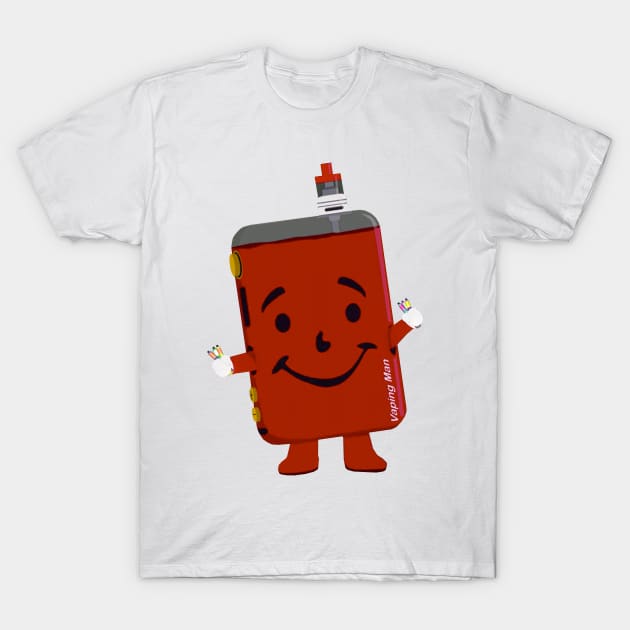 Vaping Man T-Shirt by Xanderlee7